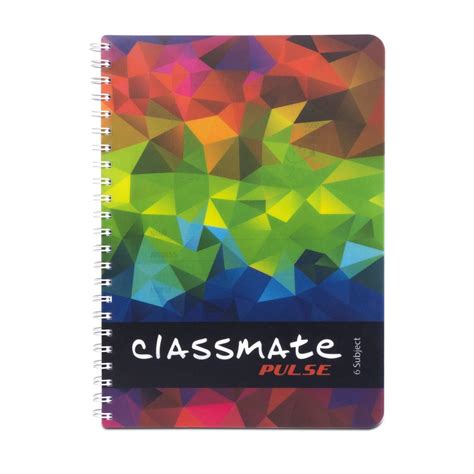 Classmate Soft Cover 6 Subject Spiral Binding Notebook Single Line