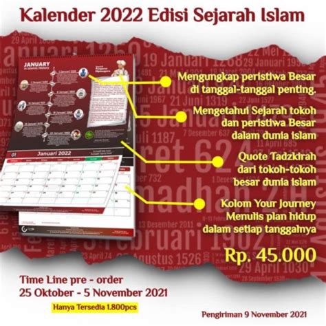Jual Jual Kalender Islam 2022 Berkualitas Di Lapak Faza Jualonline