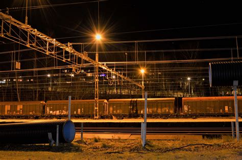 3008x2000 Evening Light Lights Night Outdoor Outside Railway