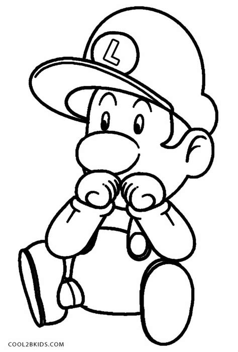 Desenhos de Luigi para colorir Páginas para impressão grátis