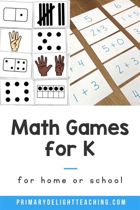 Easy Number Sense Games For Kindergarten Primary Delight