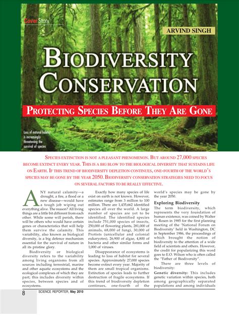 Humans receive a wealth of benefits from ecosystems. (PDF) Biodiversity Conservation