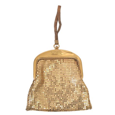 Whiting And Davis Gold Mesh Bag At 1stdibs