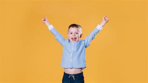 Excited Little Boy Free Photo