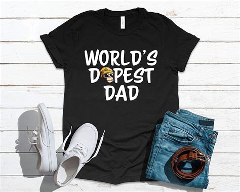 Questtee World S Dopest Dad Unisex T Shirt Funny Father