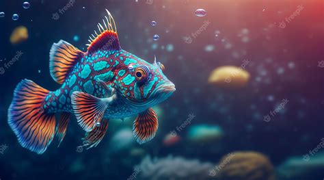 Premium Photo Mandarin Fish In The Ocean Photography Of A Mandarin