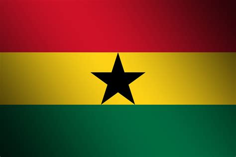 Die Flagge Von Ghana Wagrati