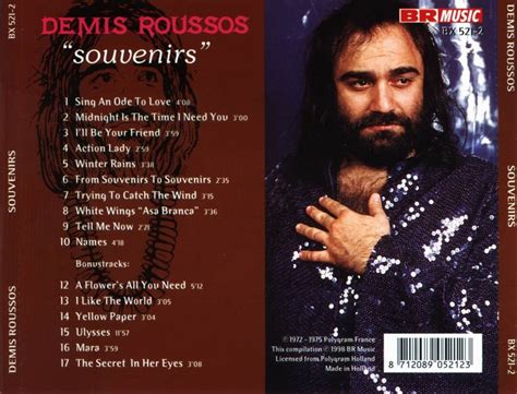 Demis Roussos From Souvenirs To Souvenirs - Musicotherapia: Demis Roussos - Souvenirs (1975)