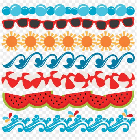 Free Download Hd Png Summer Borders Png Summer Line Border Clipart