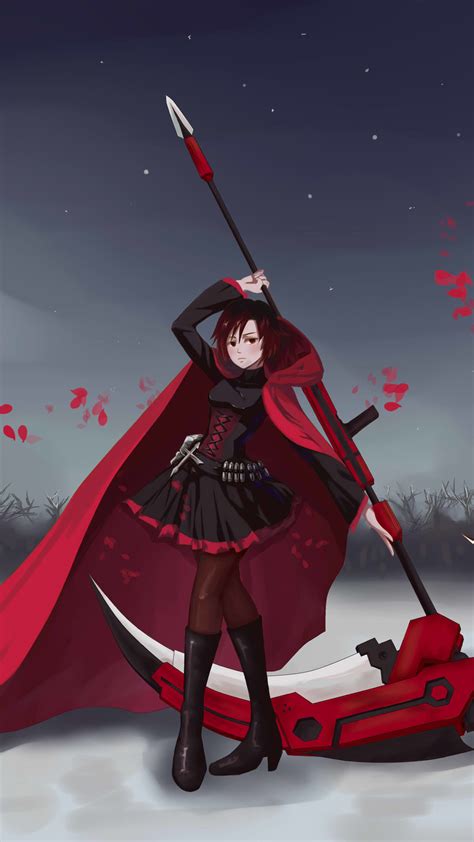Rwby Anime Ruby Rose Red Dress