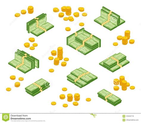 Money Cash Heap Stock Vector Illustration Of Banking 123452119