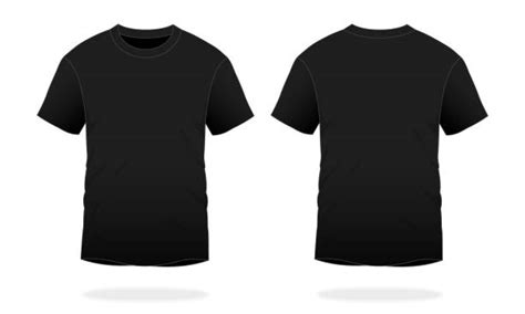Blank Black T Shirt Vector For Template Image