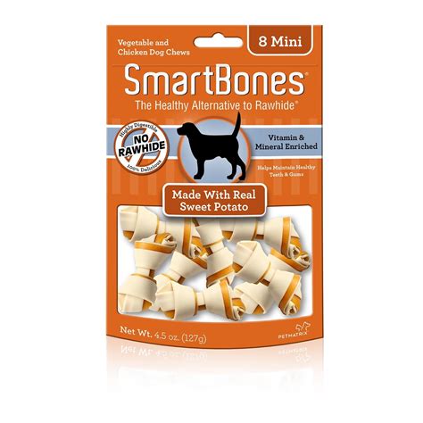 Smartbones Chicken And Vegetable Chews Mini Sweet Potato Dog Treats 8 Ct