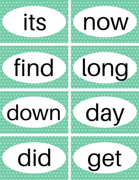 Free Printable Sight Words Flash Cards Perfect For Preschool Preschool Sight Words Teaching