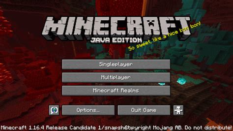 Minecraft Java Edition อัปเดต 1164 Release Candidate 1 ชุมชน