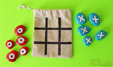 Diy Painted Rock Tic Tac Toe Travel Game For On The Go Fun