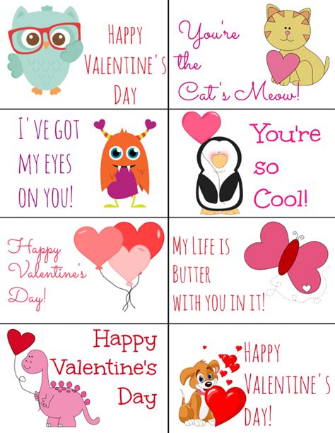 Printable Valentines Cards Cultured Palate