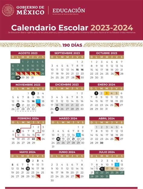Calendario Escolar 2022 2023 Sep Oficial Imi Imagesee