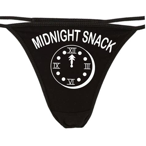 midnight snack lick it flirty thong for show your slutty side etsy