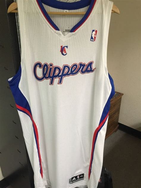Authentic Adidas La Clippers Game Jersey 4xl Length 4 Nba
