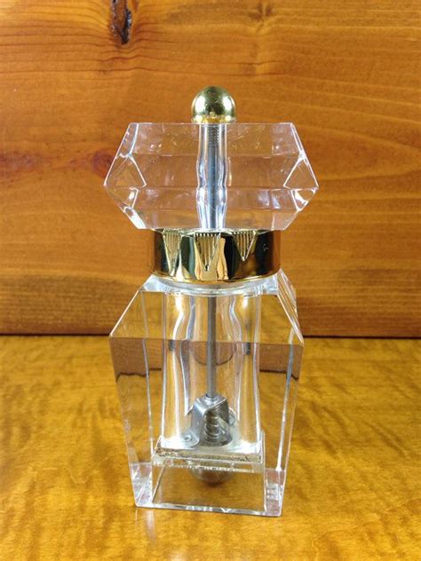 Lucite William Bounds Ltd Pepper Mill Made In Usa Clear Etsy Clear