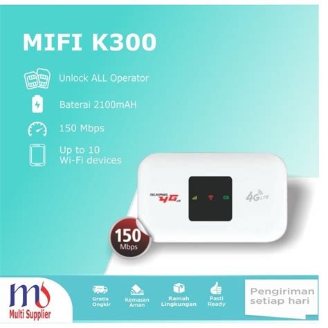 Jual Modem Wifi Telkomsel K300 4G LTE Unlock All Operator 4pcs Shopee