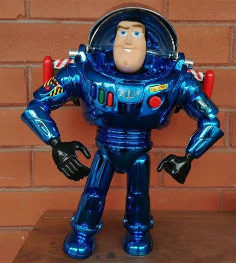 Buzz Lightyear 2000 Room Guard Blue Chrome 12 Rare Toy Story 2 Disney