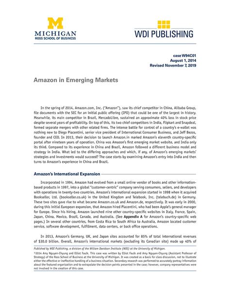 Amazon In Emerging Markets Harvard Business School Publishing