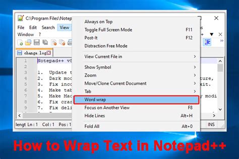 How To Wrap Text In Notepad Windows 1011 Get The Full Guide