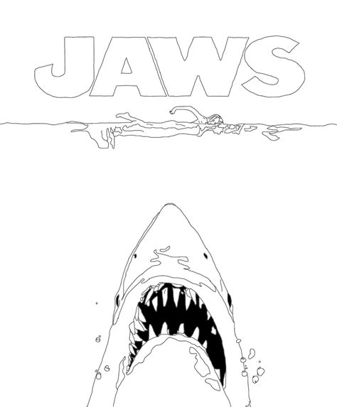 Jaws Movie Coloring Coloring Pages
