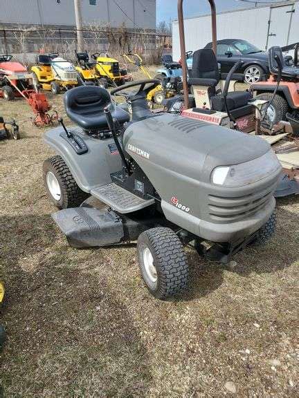 Craftsman Lt1000 42cut Riding Mower Runs Baer Auctioneers Realty Llc