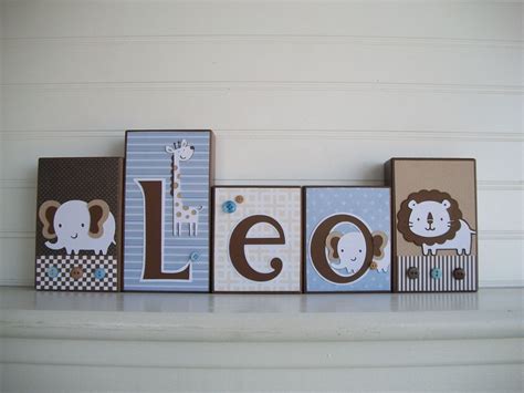 Baby Name Blocks . Nursery Name Blocks . Bradley by RessieLillian | Baby name blocks, Baby ...