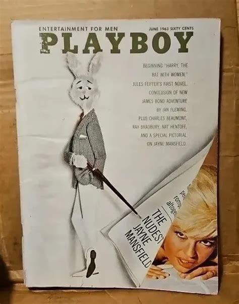 Playboy Magazine June Vintage Edition With Nudest Jayne Mansfield