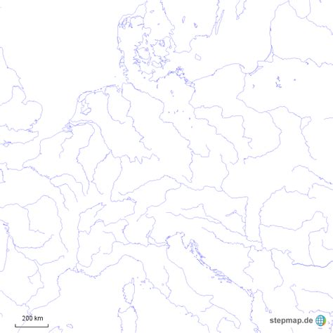 Es bedeckt eine fläche von 32.377 quadratmeilen. Mitteleuropa Schwarz-Weiß von By1967 - Landkarte für ...