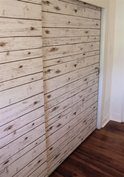 Create Cheap Lightweight Faux Shiplap With Photo Backdrop Paper Hawk Hill