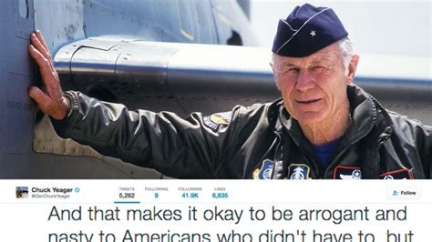 Chuck yeager ретвитнул(а) chuck yeager. Chuck Yeager, Now 93, Gets Into Scuffle With Some Brits On ...