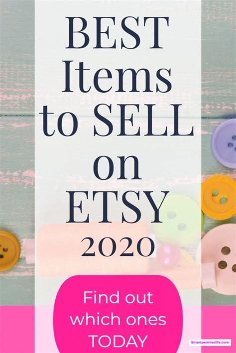 Best Selling Items On Etsy Make Money In 2020 Smartpennieslife