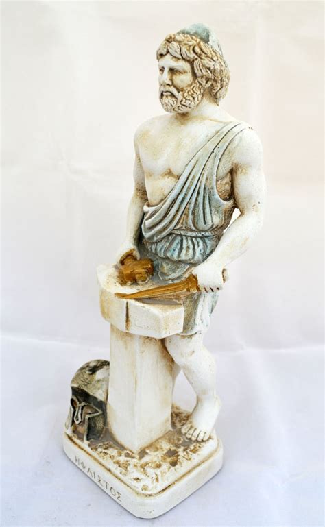 Hephaestus Ancient Greek God Of Smithing Sculpture Statue Etsy