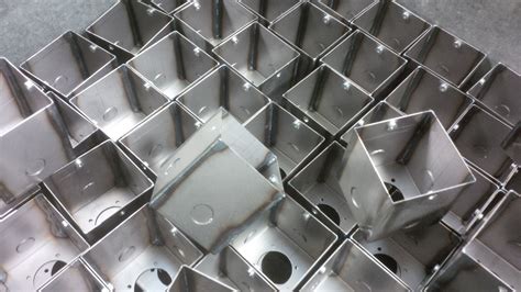 Sheet Metal Boxes Manufactured From Mild Steel With Seam Welded Joints