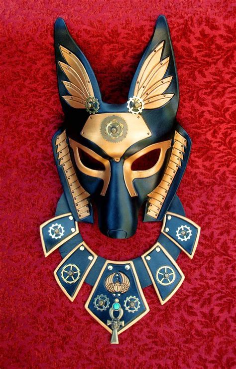 industrial anubis with collar by merimask on deviantart anubis mask egyptian mask anubis