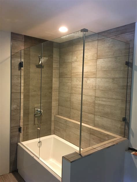 glass doors for tub shower combo