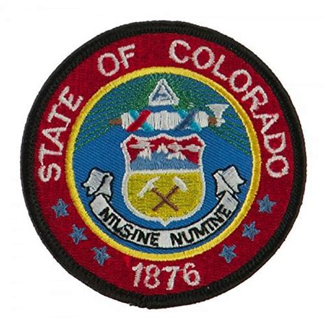 State Seal Patch Round 3 Diameter Embroidered Iron On Or Sew On Seal