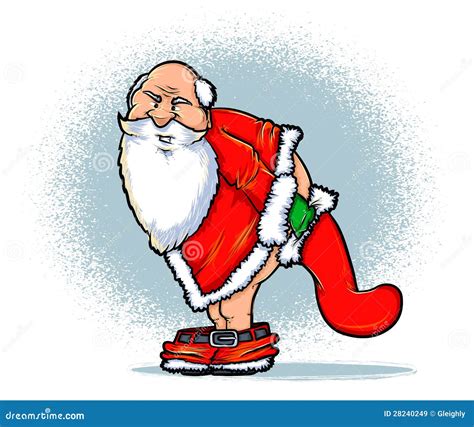 Bad Santa Stock Vector Illustration Of Person Beard 28240249