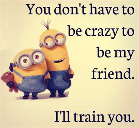 Funny Friendship Quotes You Dont Have To Be Crazy Boom Sumo