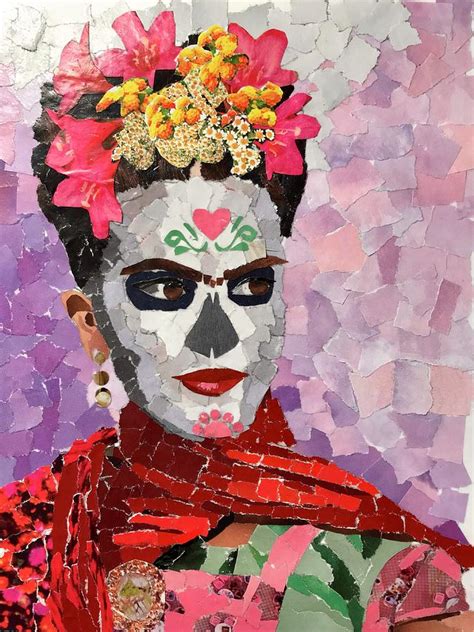 Dia De Los Muertos Frida Painting By Leslie Maloff Fine Art America