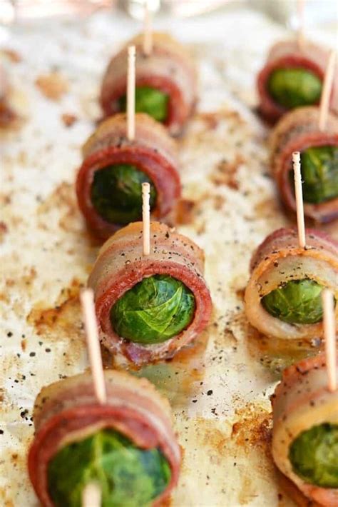 Bacon Wrapped Brussels Sprouts Fit Foodie Finds