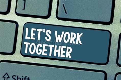 Text Sign Showing Let S Is Work Together Conceptual Photo Unite And