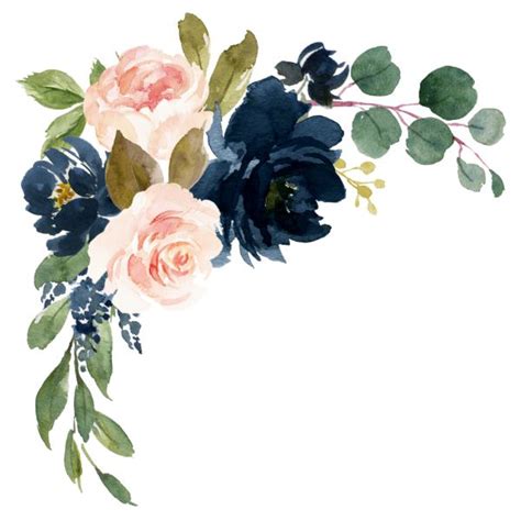 Navy Blue And Blush Pink Floral Country Wedding Square Sticker Zazzle