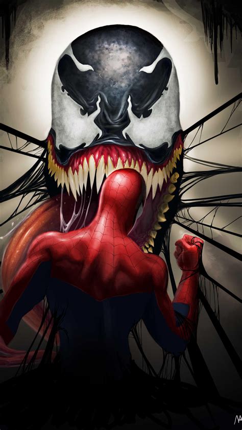 1080x1920 1080x1920 Venom Spiderman Hd Superheroes Artwork