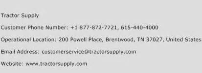 A personal tractor supply company credit card account is similar to other store cards: Tractor Supply Number | Tractor Supply Customer Service Phone Number | Tractor Supply Contact ...
